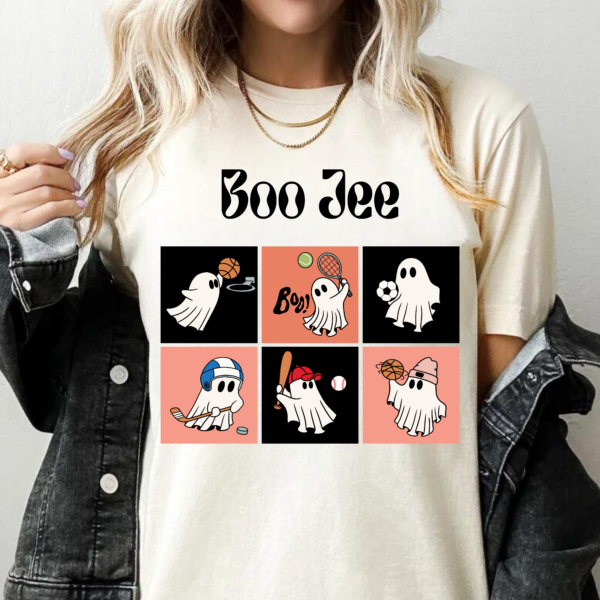 Boo Shirt, Comfy Heavy Cotton Tee for Halloween Celebrations, Ideal Gift for Spooky Vibes Enthusiasts