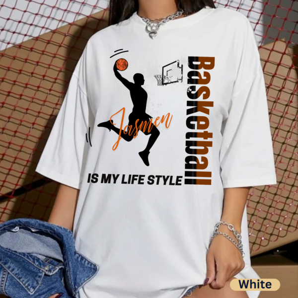 Playing Basketball Shirt, Unisex Heavy Cotton Tee, Ideal for Sports & Casual Wear, Perfect Gift for Basketball Lovers