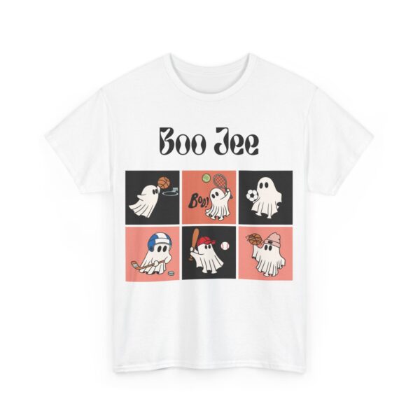 Boo Shirt, Comfy Heavy Cotton Tee for Halloween Celebrations, Ideal Gift for Spooky Vibes Enthusiasts - Image 9