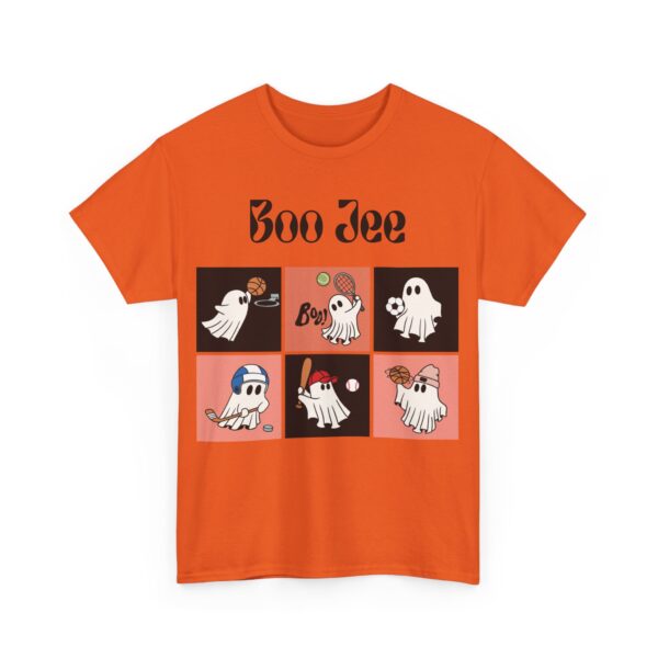 Boo Shirt, Comfy Heavy Cotton Tee for Halloween Celebrations, Ideal Gift for Spooky Vibes Enthusiasts - Image 4