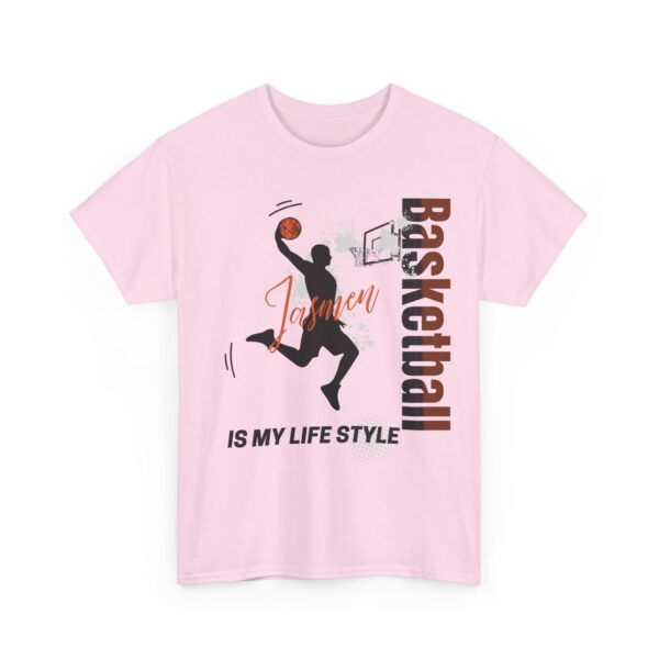 Playing Basketball Shirt, Unisex Heavy Cotton Tee, Ideal for Sports & Casual Wear, Perfect Gift for Basketball Lovers - Image 7