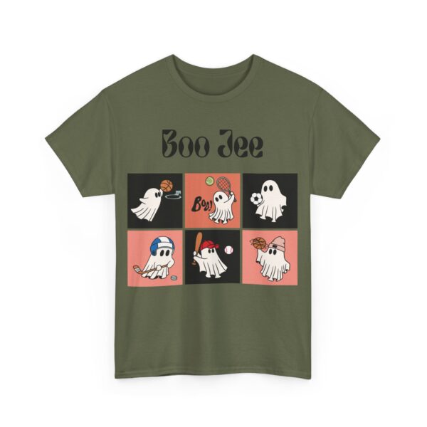 Boo Shirt, Comfy Heavy Cotton Tee for Halloween Celebrations, Ideal Gift for Spooky Vibes Enthusiasts - Image 2