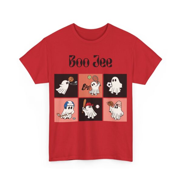 Boo Shirt, Comfy Heavy Cotton Tee for Halloween Celebrations, Ideal Gift for Spooky Vibes Enthusiasts - Image 6