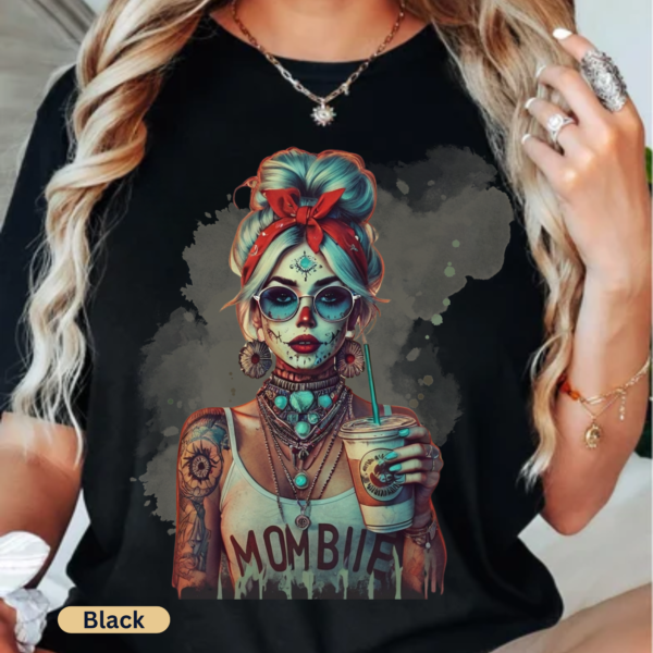 Mombie Girl T-shirt, Mom Halloween Shirt, Like a Zombie but with kids Shirt, Mombie T-shirt, Mama Halloween Shirt Mombie Retro Shirt, Zombie Shirt