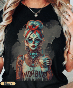 Mombie Girl T-shirt, Mom Halloween Shirt, Like a Zombie but with kids Shirt, Mombie T-shirt, Mama Halloween Shirt Mombie Retro Shirt, Zombie Shirt