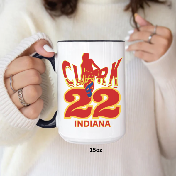 Caitlin Clark Fever Coffee Mug Indiana Fever 2024 WNBA, From the Logo 22 Mug Caitlin Clark Mug Basketball Mug, Sports Lover Gift,Indiana Mug - Image 2