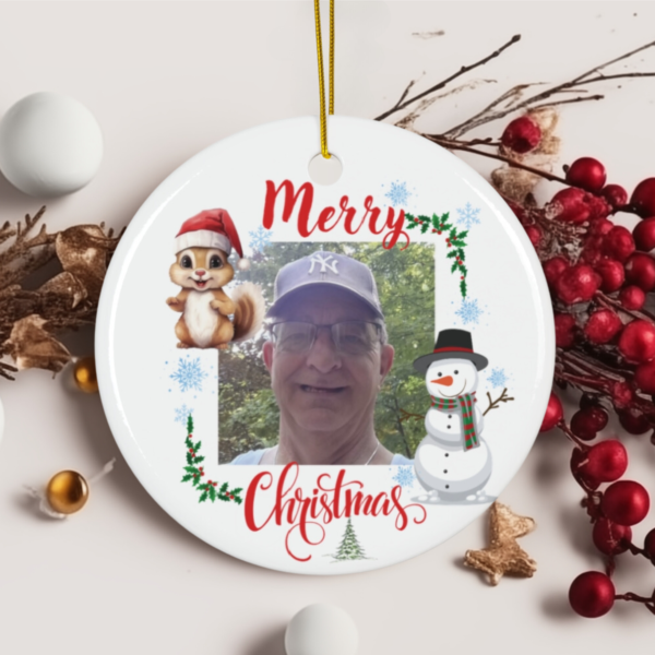 Personalize Ceramic Ornament, 4 Shapes, Photo Ornament