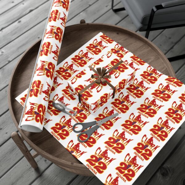 Caitlin Clark 22 Wrapping Paper, Basketball Caitlin Wrap, Women's Basketball, From the logo Wrap Paper, Caitlin Clark 22, Gift Wrap Papers - Image 4