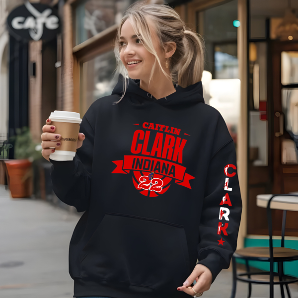 Caitlin Clark Hooded Sweatshirt, Caitlin Clark 22 Indiana Hoodie, Caitlin Clark Basketball Hoodie, Caitlin Clark 22 Unisex Hoodie Sweater