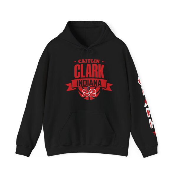 Caitlin Clark Hooded Sweatshirt, Caitlin Clark 22 Indiana Hoodie, Caitlin Clark Basketball Hoodie, Caitlin Clark 22 Unisex Hoodie Sweater - Image 2