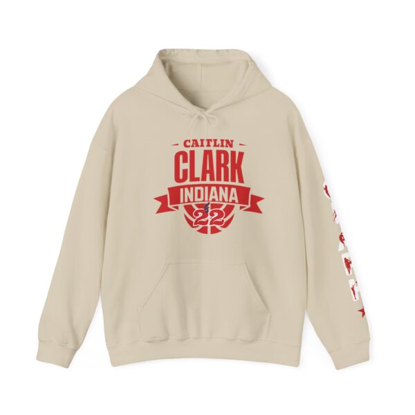 Caitlin Clark Hooded Sweatshirt, Caitlin Clark 22 Indiana Hoodie, Caitlin Clark Basketball Hoodie, Caitlin Clark 22 Unisex Hoodie Sweater - Image 3