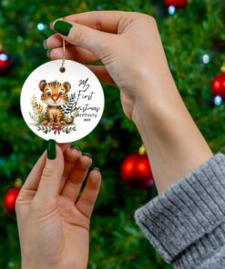 Alternative view of Tiger Ceramic Ornament