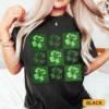 Retro Checkered St Patrick's Day Womens Tee, Comfort Colors® St. Patrick's Day Shirt, Prone to Shenanigans and Malarkey Shamrock Shirt