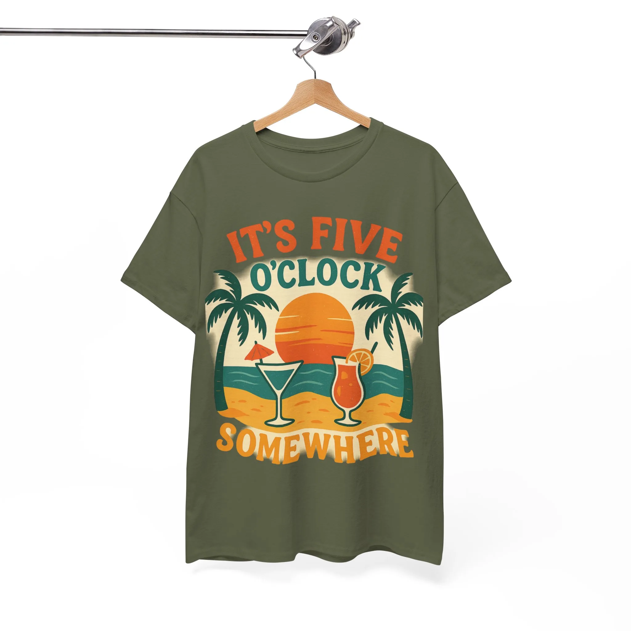 It's Five o'clock somewhere shirt, Vacation Outfits | Beach Garment | Summer Shirts - Image 6