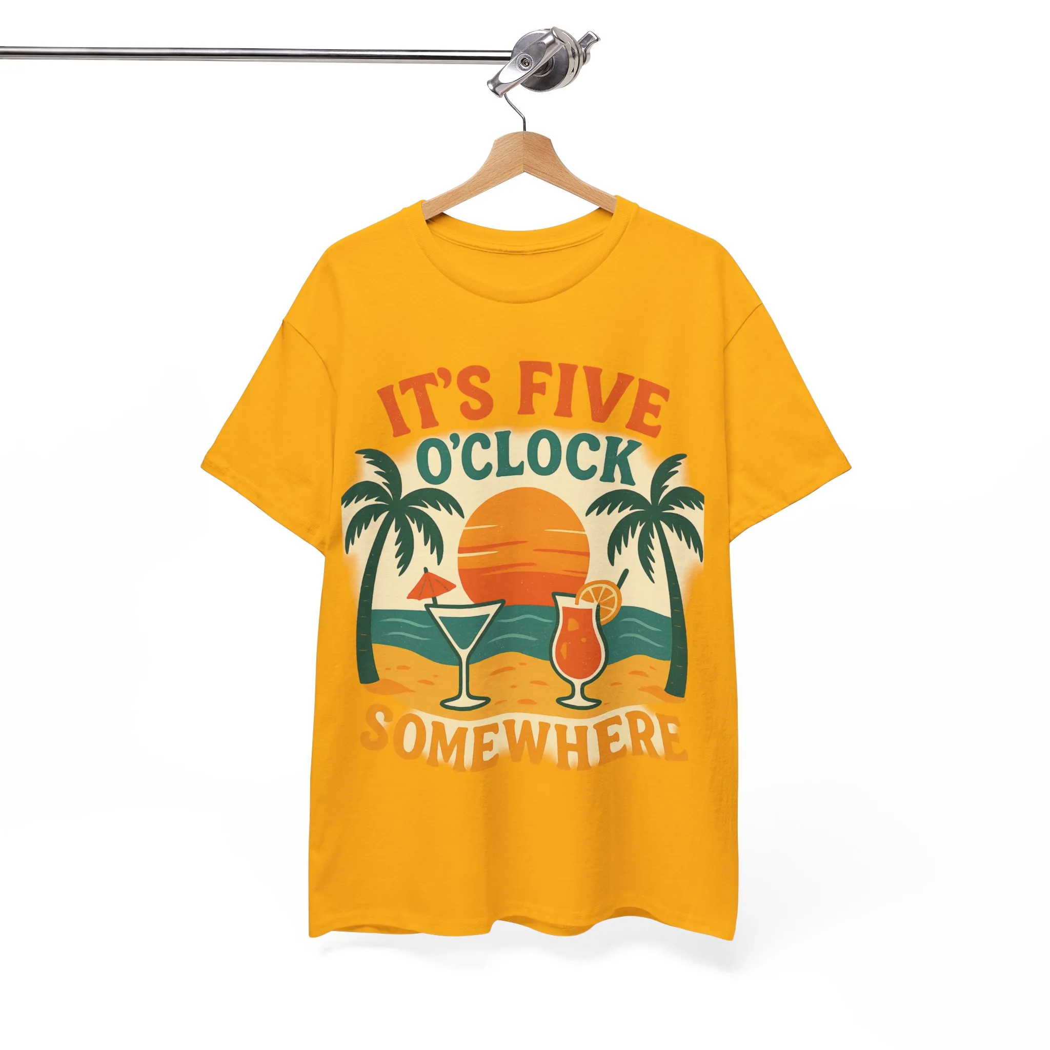 It's Five o'clock somewhere shirt, Vacation Outfits | Beach Garment | Summer Shirts - Image 5