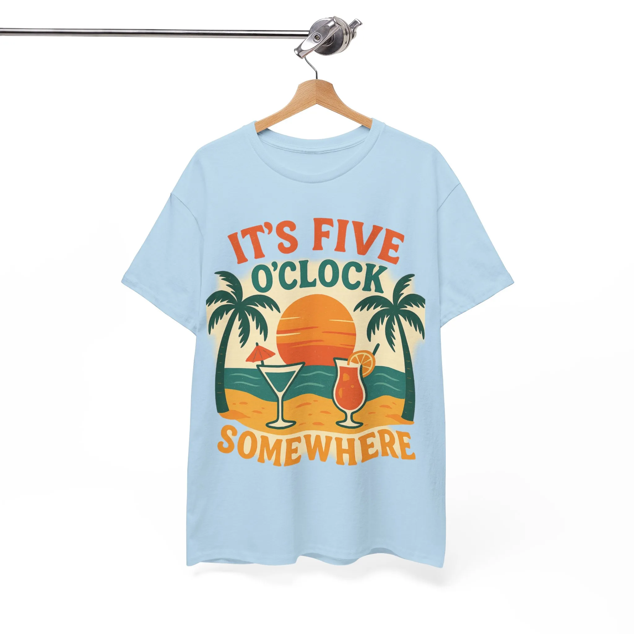 It's Five o'clock somewhere shirt, Vacation Outfits | Beach Garment | Summer Shirts - Image 8