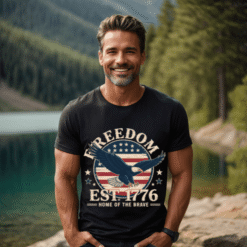 Vintage Freedom T-Shirt, Patriotic Apparel, Eagle Design, 4th of July, Americana Clothing, Unisex Graphic Tee, Gift for Veterans