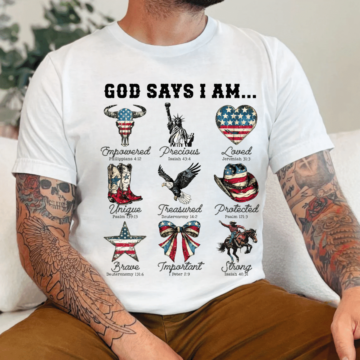 God Says I Am Shirt, Cowboy Shirt, Western Shirt, 4th Of July Shirt, Western Shirt, Patriotic Shirt, American Shirt, God Bless America Shirt, Awakened Patriot, Republican Shirt, Conservative Shirt,