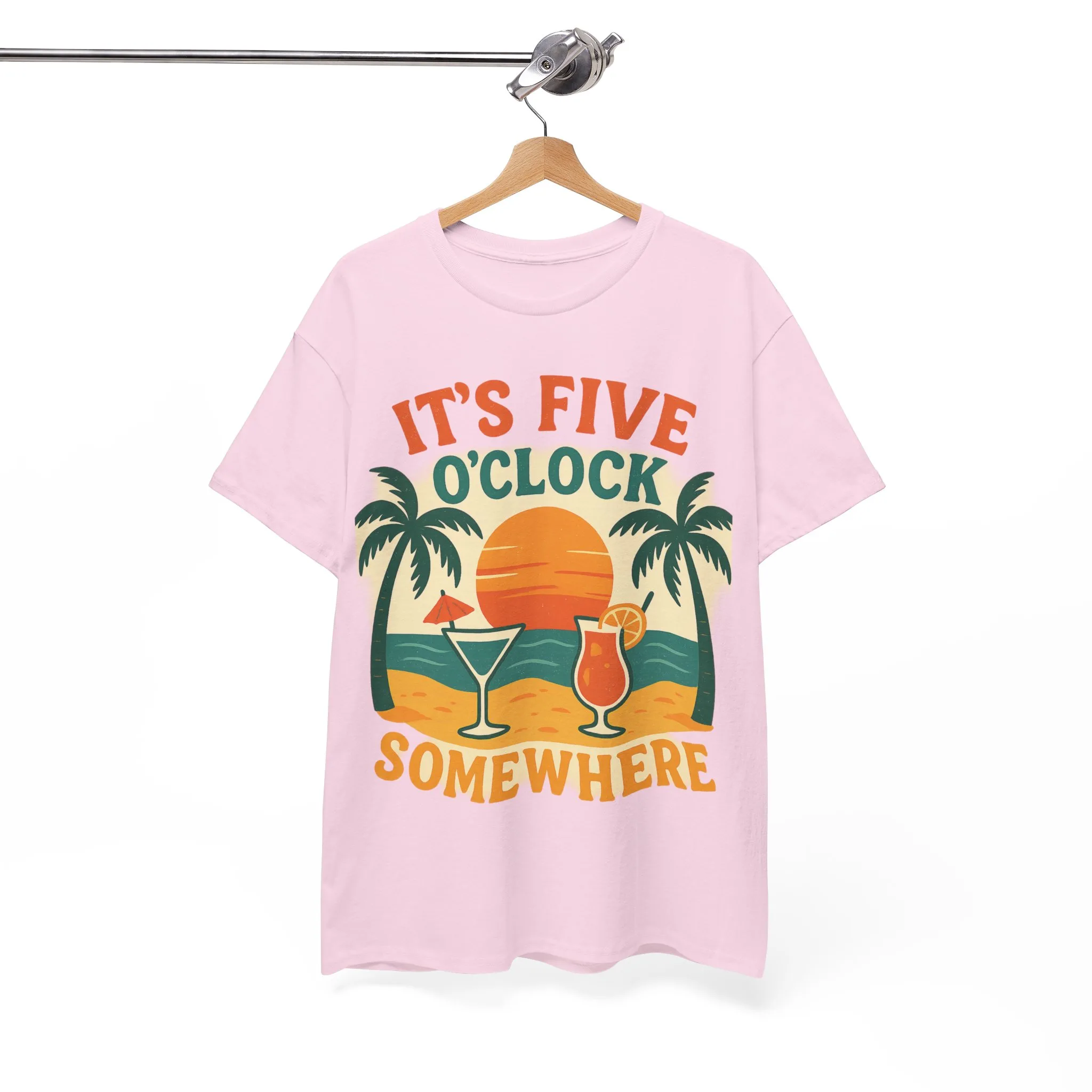It's Five o'clock somewhere shirt, Vacation Outfits | Beach Garment | Summer Shirts - Image 9