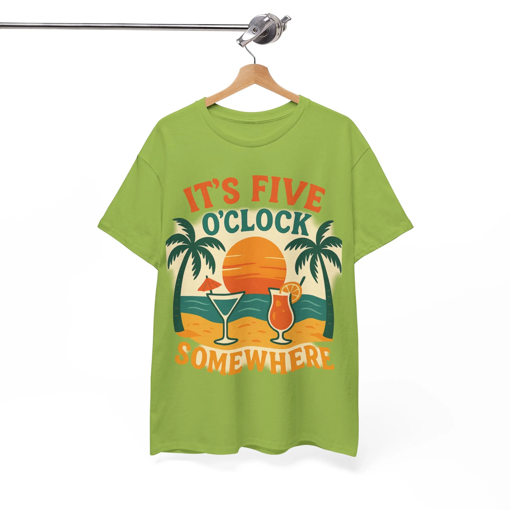 It's Five o'clock somewhere shirt, Vacation Outfits | Beach Garment | Summer Shirts - Image 7