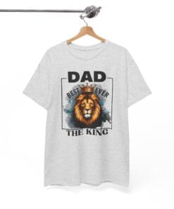 Alternative view of Best Ever Dad Unisex Heavy Cotton Tee, Dad the King Shirt, Father's Day Gift, Family Celebration Apparel, Casual Wear