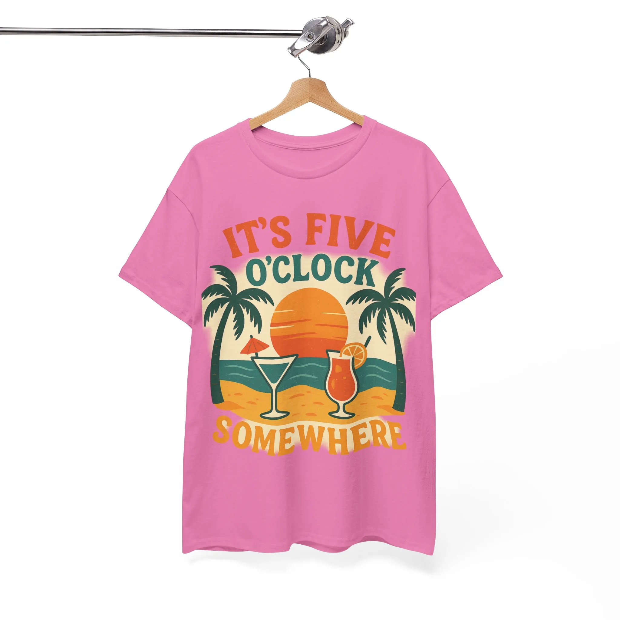 It's Five o'clock somewhere shirt, Vacation Outfits | Beach Garment | Summer Shirts - Image 10