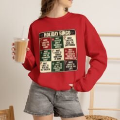 Holiday Bingo Crewneck Sweatshirt — Funny Christmas Party Game Graphic