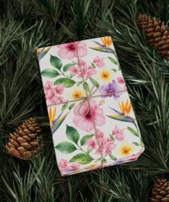 Alternative view of Floral Watercolor Wrapping Paper Roll — Pink & Yellow Garden Bouquet Gift Wrap