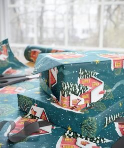Alternative view of Holiday Cottage Christmas Wrapping Paper