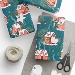 Holiday Cottage Christmas Wrapping Paper