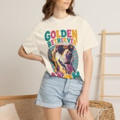 Golden Retriever Mom T-shirt | Retro Sunglasses Dog Graphic