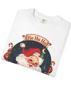 Alternative view of Vintage Santa Claus Merry Christmas T-shirt | Ho Ho Ho holiday design, Vintage Santa Tee, Retro Santa Claus Comfort Colors Shirt, Cute Santa Claus Xmas Tee