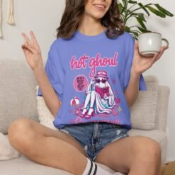 Hot Ghoul Summer T-shirt | Retro Vampire Beach Illustration