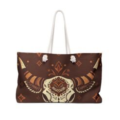 Boho Bull Skull Weekender Bag