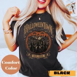 Halloweentown Graphic T-Shirt — Vintage Pumpkin & Witch Crew (Est. 1998)